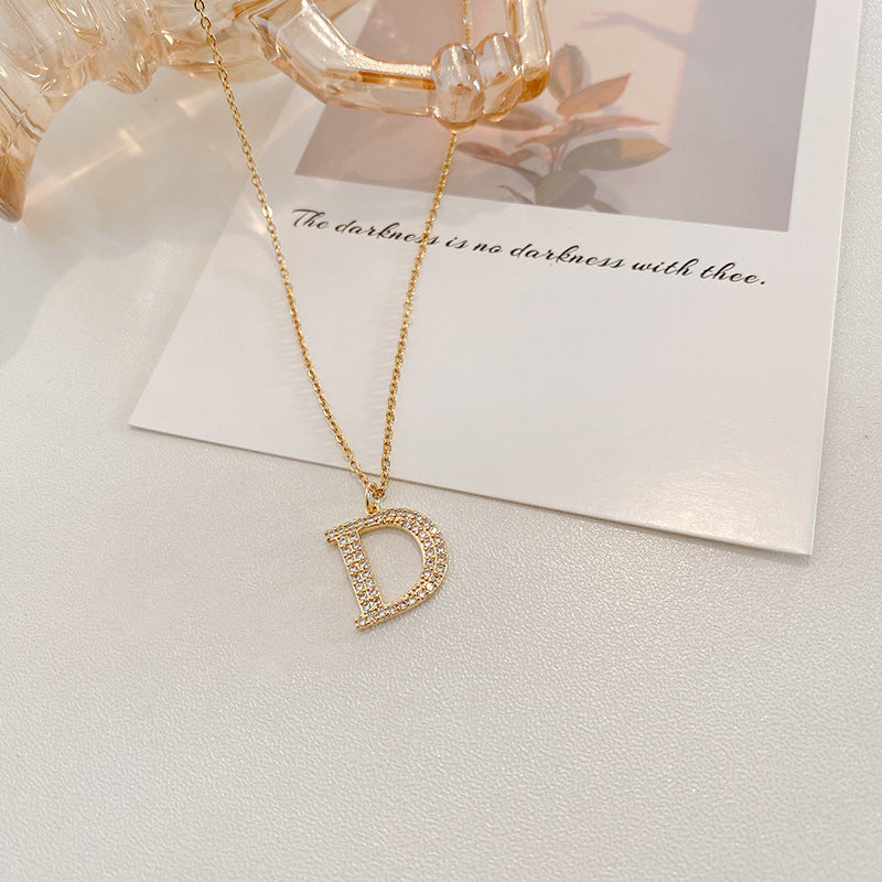 Haoshi Necklace English Letter D Pendant Clavicle – Jewelry Gift Ideas — 1
