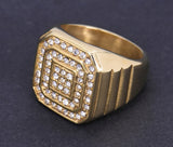 Hip-hop Punk INS Style Titanium Steel Gold-plated Ring – Stylish Gifts — 5