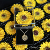Artificial Flower Sunflower Necklace Acrylic – Jewelry Gift Ideas — 5