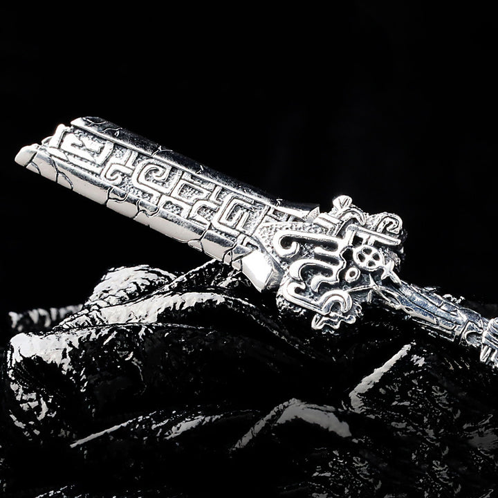 Male Vintage Fashion Thai Silver Pendant Necklace – Jewelry Gift Ideas — 1