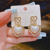 Temperament Ins Wind Tassel Love Pearl Earrings – Gifts for Couples — 4