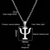 Simple Versatile Necklace Psychology PSI Symbol – Jewelry Gift Ideas — 4