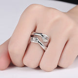 Simple Fashion Special-interest Embrace Hands Hug Ring – Stylish Gifts — 6