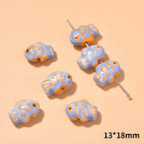 Hand-painted Yellow Small Fish Shape Ceramic – Jewelry Gift Ideas — 16