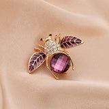 Cartoon Cute Bee Zircon Diamond Pearl Brooch – Jewelry Gift Ideas — 3