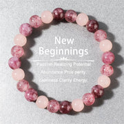 Candy-colored natural Morgan stone bracelet – Jewelry Gift Ideas — 4