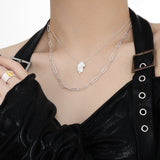 Geometric Irregular Necklace Sterling Silver – Jewelry Gift Ideas — 6