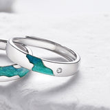 Men's And Women's Sterling Silver And Enamel Ring – Gifts for Her — 7