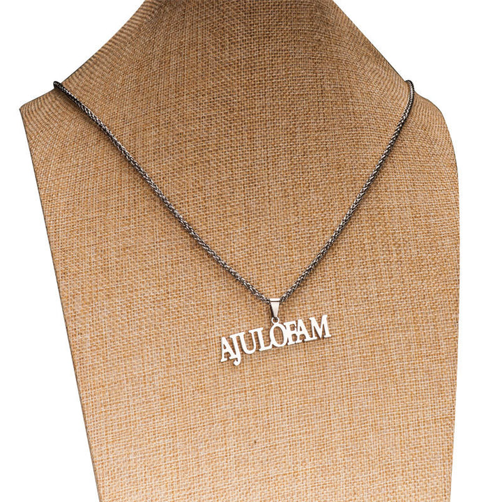 Customized Cuban Chain Name Letters Pendant – Jewelry Gift Ideas — 1