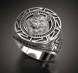 Vintage Wolf Totem Thai Silver Ring – Unique Gift Ideas — 3