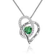 Birthstone S925 Silver Necklace Pendant – Jewelry Gift Ideas — 12