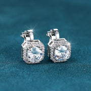 Platinum Super Shiny Square Full Diamond Large Zircon – Gifts for Her — 1