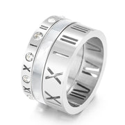 Stainless Steel Multi Ring Combination Roman Letter – Useful Gifts — 11