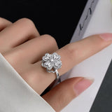 European And American Rotating Clover Ring Female Ins – Stylish Gifts — 3