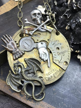 Skull Magic Sword Dragon Pendant Vintage – Jewelry Gift Ideas — 5
