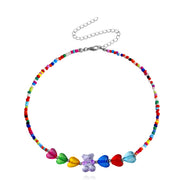 Vintage Colored Bohemian Pearl Bear Necklace – Jewelry Gift Ideas — 9