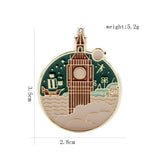 Creative Round Sea Fortress Alloy Drip Brooch – Jewelry Gift Ideas — 7