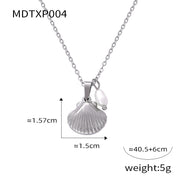Freshwater Pearl Stitching Titanium Steel Jewelry – Jewelry Gift Ideas — 2