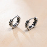 Titanium Earrings Stainless Steel Twist Retro Color – Stylish Gifts — 5