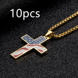 Flag Cross Necklace – Jewelry Gift Ideas — 10