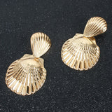 Scallop Boho Metal Shell Fashion Earrings – Stylish Gifts — 4