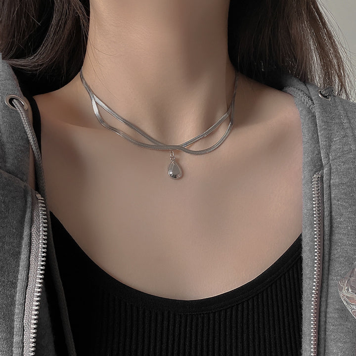 Creative Niche Design Water Drop Pendant Necklace – Jewelry Gift Ideas — 1