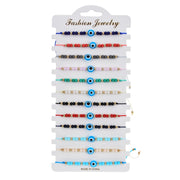 Women's Crystal Rice Beaded Braided Bracelet – Jewelry Gift Ideas — 8