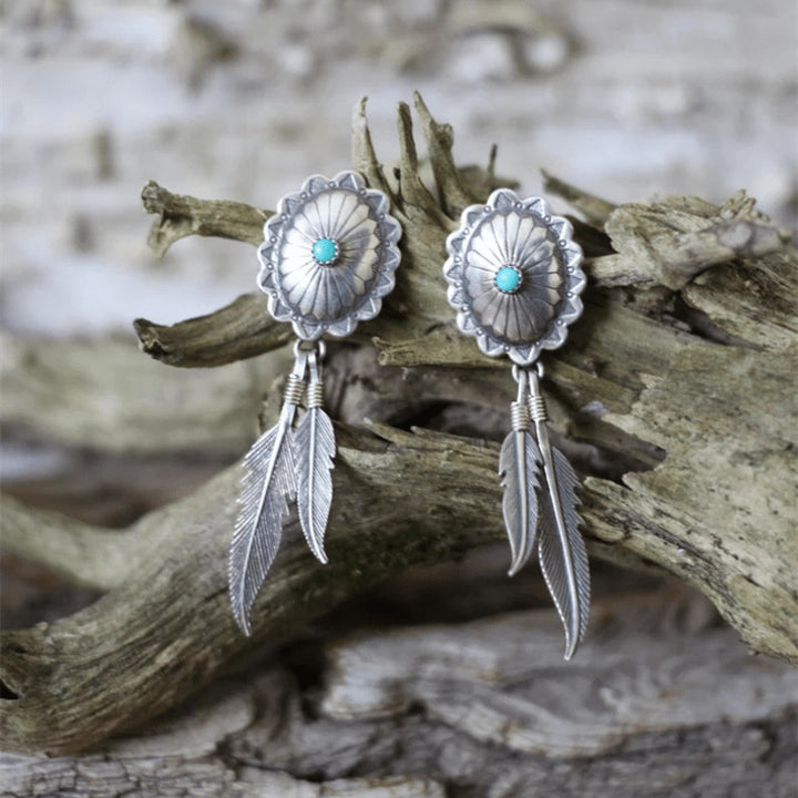 Creative Retro Feather Pendant Earrings – Jewelry Gift Ideas — 1