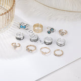 Turquoise Two-tone 12 Pieces Suit Toe Ring – Surprise Gifts — 4