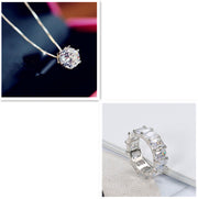 Fashion Bright Diamond Square Gemstone New Ring Women – Stylish Gifts — 4