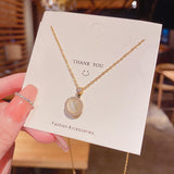 Titanium Steel Rotatable Cat's Eye Necklace – Jewelry Gift Ideas — 2