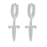 Cross Earrings Copper Micro Inlaid Zircon – Special Occasion Gifts — 7