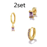 Geometric Square Diamond Colorful Youth Earrings – Practical Gifts — 6