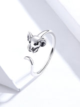 Cute Mouse Sterling Silver S925 Ring – Office Gifts — 4
