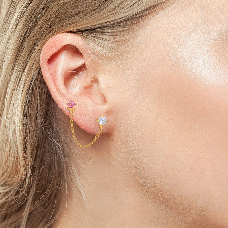 Light Luxury Thread Piercing Ear Bone Nail – Beauty Gifts — 1