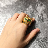 Fashionable Personality Charm Cool Hollow Green Eye – Useful Gifts — 3