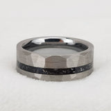 Fashion Flat Steel Tungsten Gold Ring – Stylish Gifts — 12