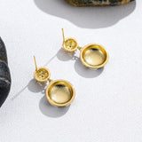 Short Pearl Frosted Bead Copper Earrings – Special Occasion Gifts — 5