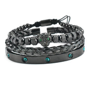 Micro-inlaid Green Eye Leopard Head Bracelet – Jewelry Gift Ideas — 5