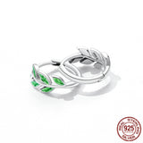 Sterling Silver Emerald Branch Earrings Green – Thoughtful Gifts — 3