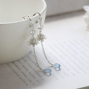 Women's Lotus Water Drop Fringe Earrings – Gifts for Her — 2
