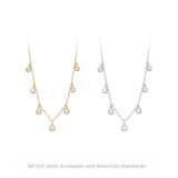 Simple Zircon Inlaid Temperament Necklace – Jewelry Gift Ideas — 3