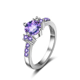Women's Purple Gemstone Copper Ring – Gifts for Her — 4