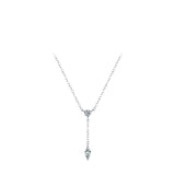 S925 Silver Round Diamond Y-shaped Chain – Jewelry Gift Ideas — 6
