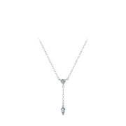 S925 Silver Round Diamond Y-shaped Chain – Jewelry Gift Ideas — 6