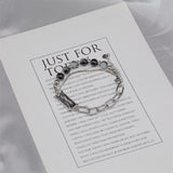 Black Gem Ice Cracked Bead Bracelet Female – Jewelry Gift Ideas — 2