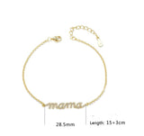 Women's 925 Sterling Silver Zircon Alphabet Mama – Jewelry Gift Ideas — 6
