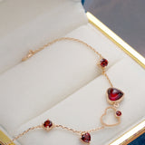 Ladies New Red Pomegranate Heart Bracelet – Jewelry Gift Ideas — 2