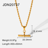 Punk Hip Hop 18K Gold Stainless Steel T Bar – Jewelry Gift Ideas — 11