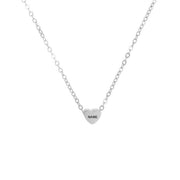 Engraved Stainless Steel Necklace Heart-shaped – Jewelry Gift Ideas — 4